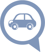 an illustration of a small car.